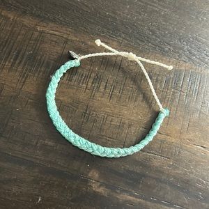 NWOT Pura Vida Bracelet - Teal Braided w/ white string